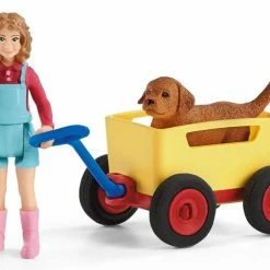 Schleich Puppy Wagon Ride