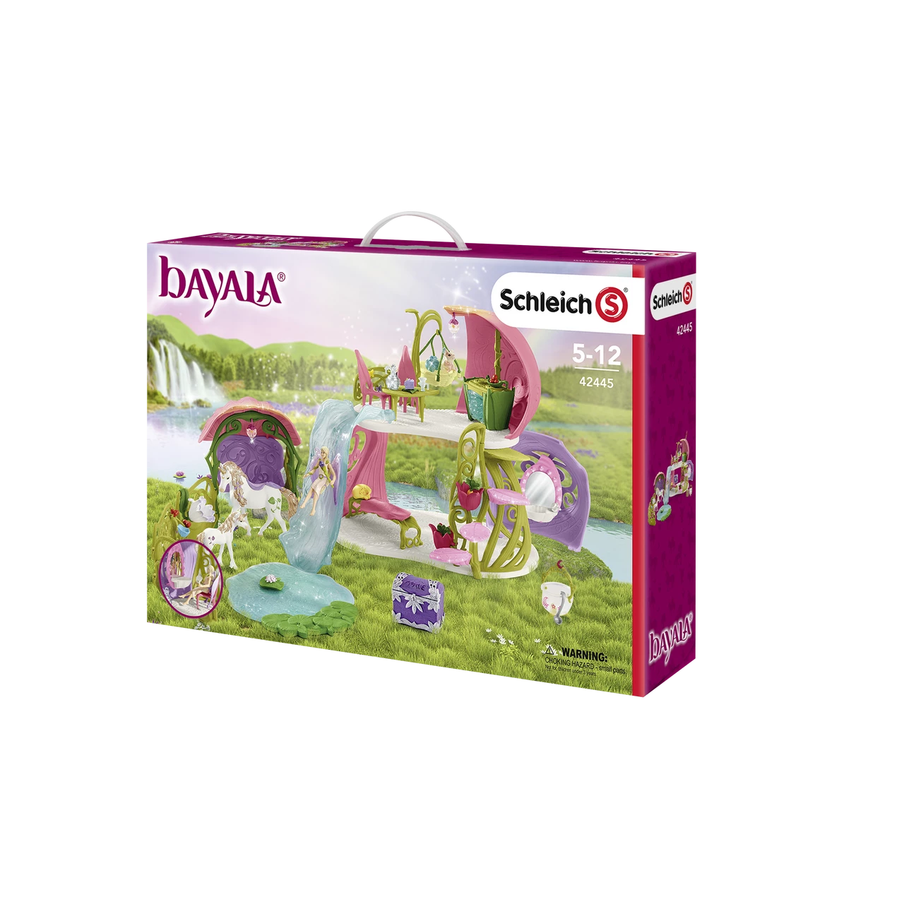 Schleich - Glittering Flower House With Unicorns, Lake And Stable - Image 2