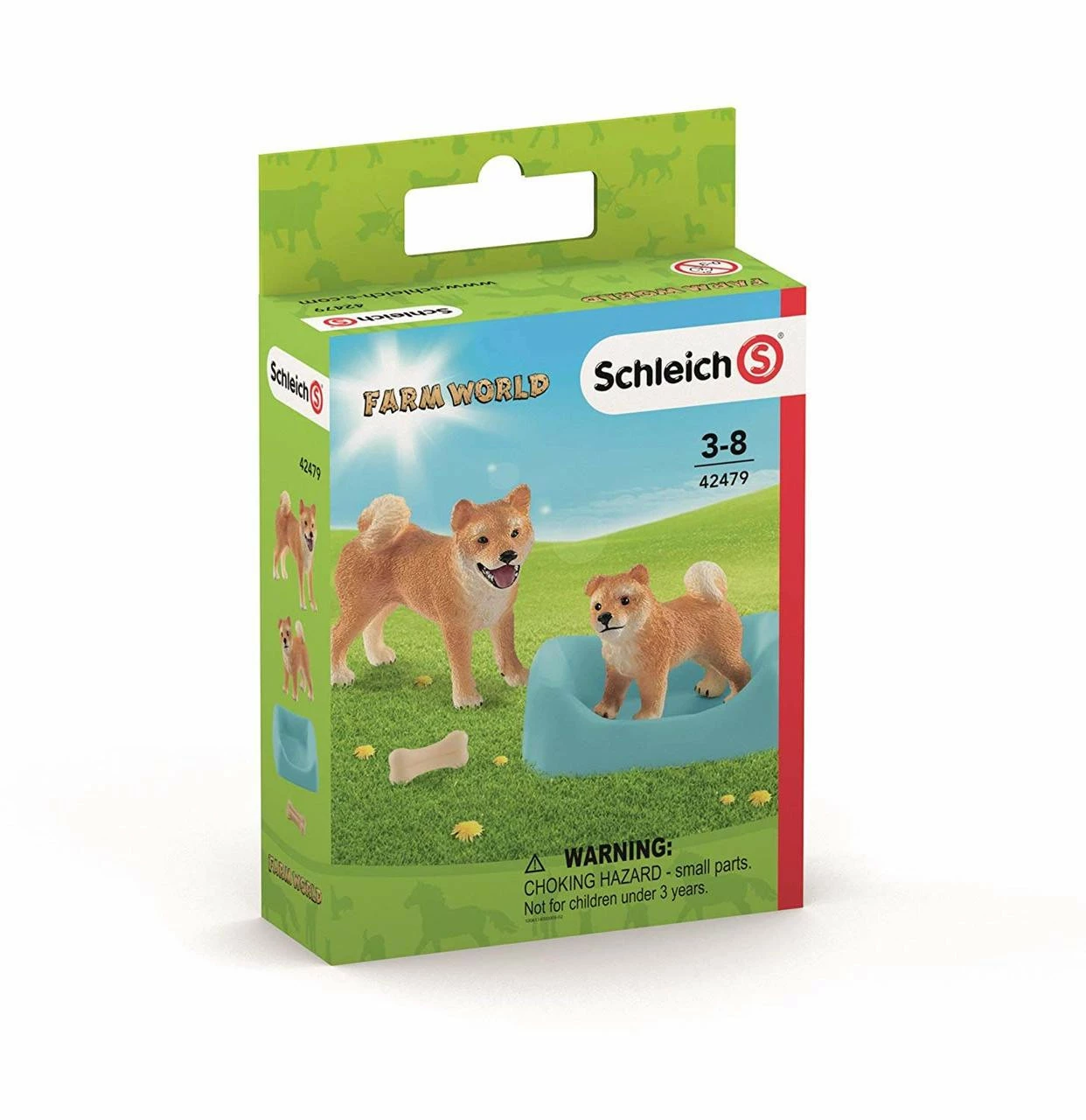 Schleich-Shiba Inu Mother And Puppy | SC42479