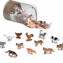 Terra Farm Animals In A Tube - 60 Pieces