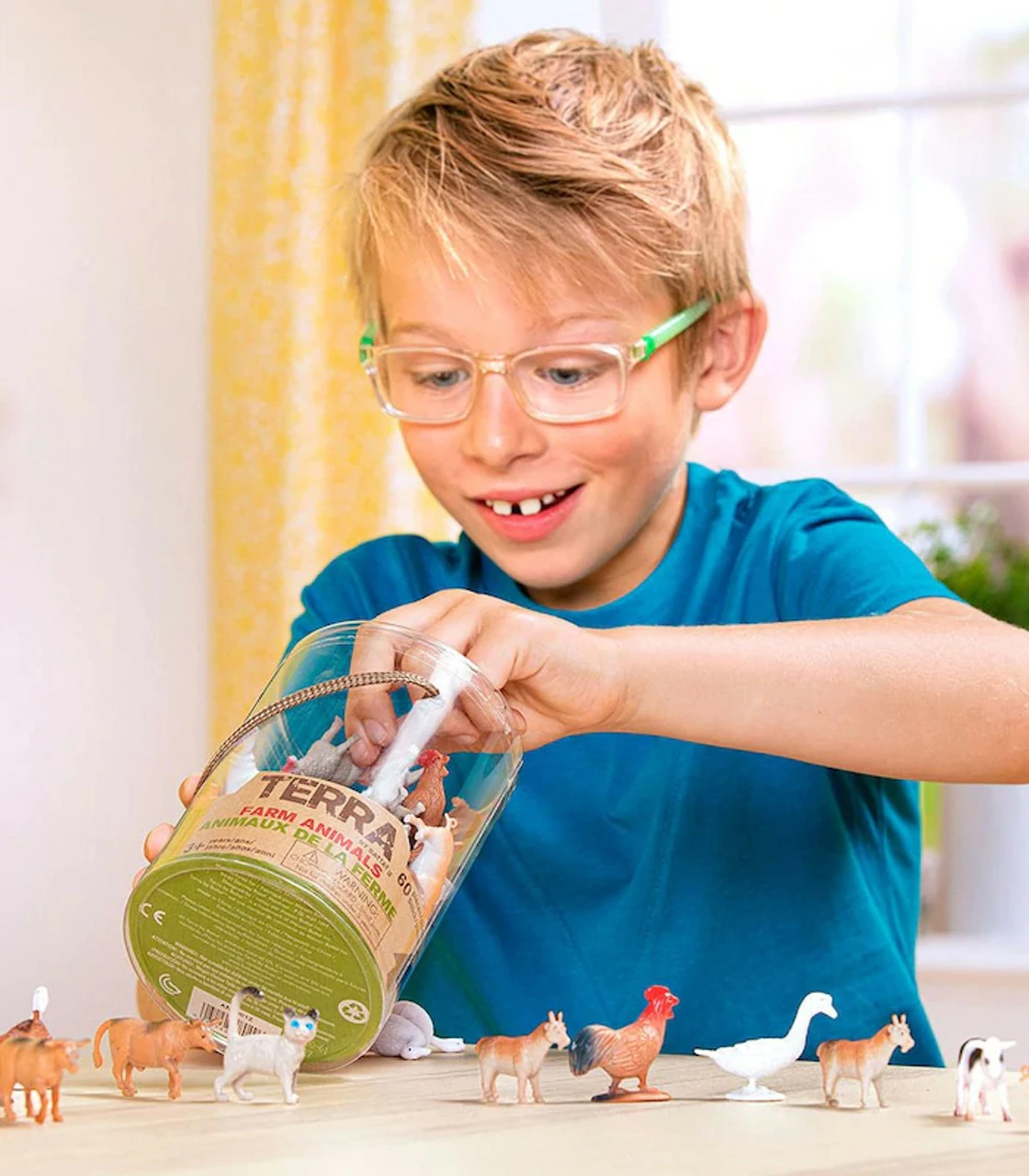 Terra Farm Animals In A Tube - 60 Pieces - Image 4