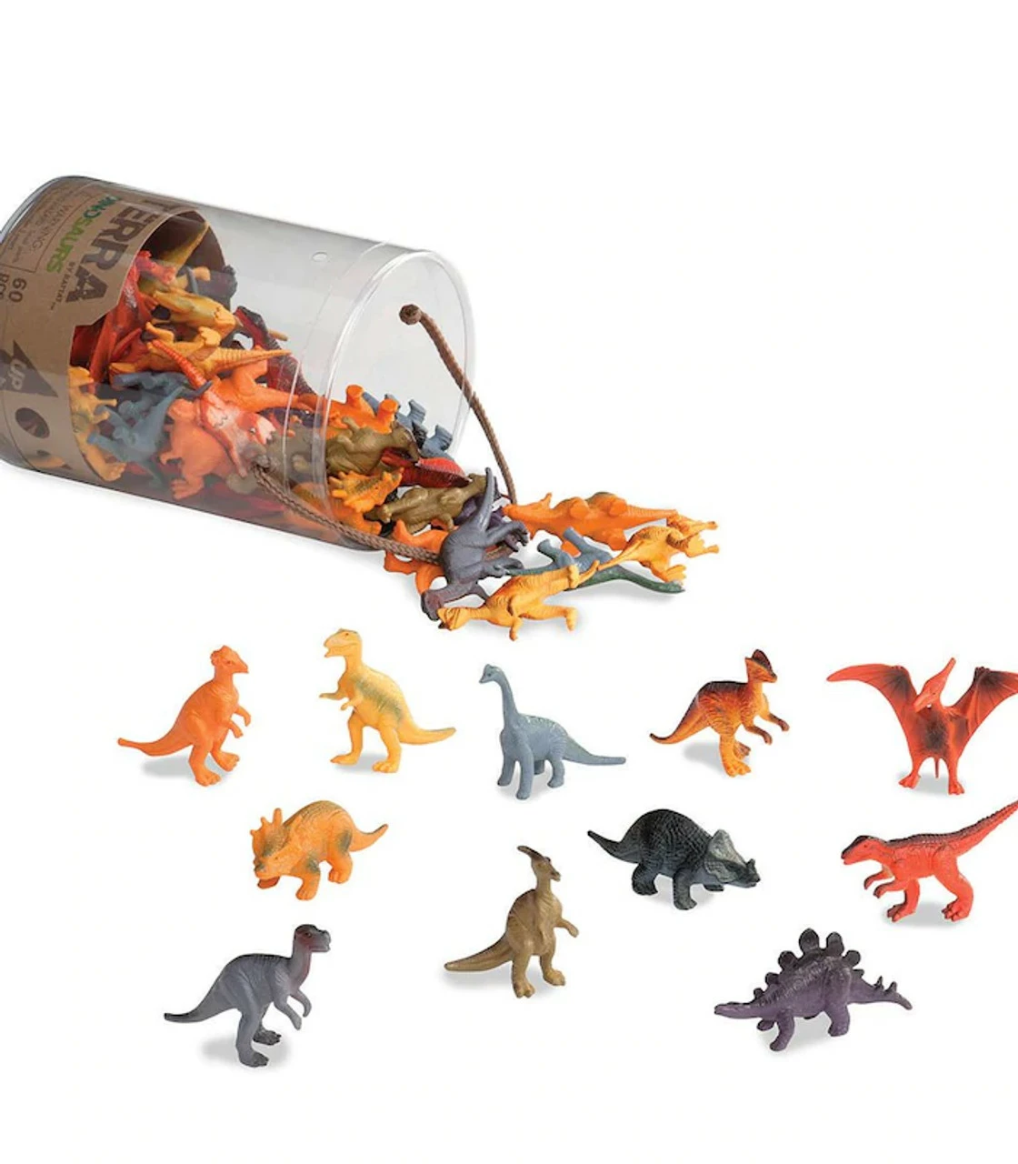 Terra Dinosaurs In A Tube - 60 Pieces